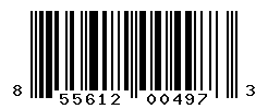 UPC barcode number 855612004973