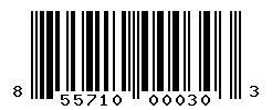 UPC barcode number 855710000303