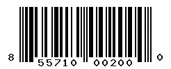 UPC barcode 855710002000