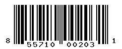 upc 855710002031 barcode image