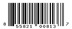 UPC barcode number 855821008137