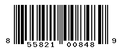 UPC barcode number 855821008489