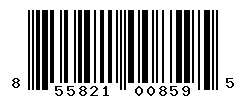 UPC barcode number 855821008595