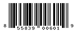UPC barcode number 855839006019