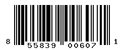 UPC barcode number 855839006071