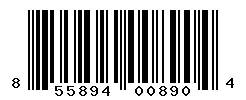 UPC barcode 855894008904