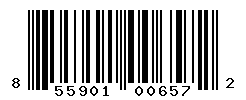 UPC barcode number 855901006572