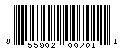 UPC barcode number 855902007011