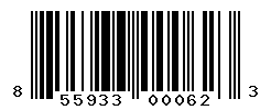 UPC barcode number 855933000623