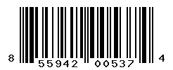 UPC barcode 855942005374