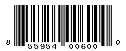 UPC barcode number 855954006000