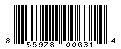 UPC barcode number 855978006314