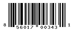 UPC barcode number 856017003431