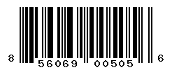 UPC barcode number 856069005056