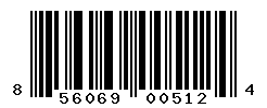 UPC barcode number 856069005124