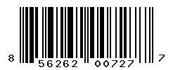 UPC barcode number 856262007277
