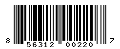 UPC barcode number 856312002207