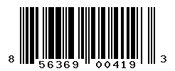UPC barcode number 856369004193