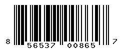UPC barcode number 856537008657