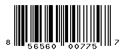 UPC barcode number 856560007757
