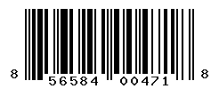 UPC barcode number 856584004718