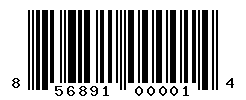 UPC barcode number 856891000014