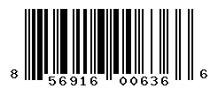 UPC barcode number 856916006366