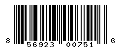 UPC barcode number 856923007516