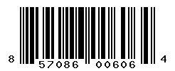 UPC barcode number 857086006064