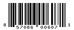 UPC barcode number 857086006071
