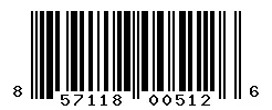 UPC barcode 857118005126