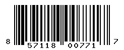 UPC barcode 857118007717