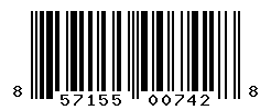 UPC barcode number 857155007428