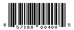 UPC barcode number 857188004005
