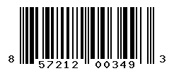 UPC barcode number 857212003493