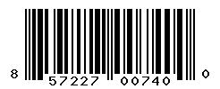 upc 857227007400 barcode image