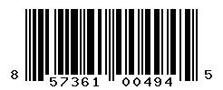 857361004945 barcode