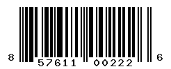 UPC barcode number 857611002226