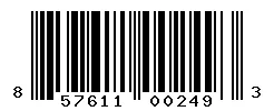 UPC barcode 857611002493