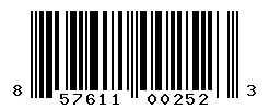 UPC barcode 857611002523