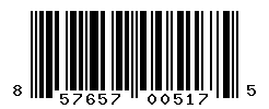 UPC barcode number 857657005175