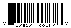 UPC barcode number 857657005878