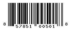 UPC barcode number 857851005018