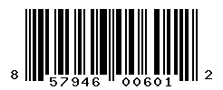 UPC barcode number 857946006012