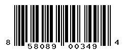 UPC barcode number 858089003494