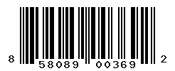 UPC barcode number 858089003692