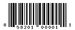 UPC barcode number 858201000011