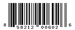 UPC barcode number 858212006026