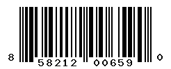 UPC barcode number 858212006590