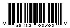 UPC barcode number 858213007008